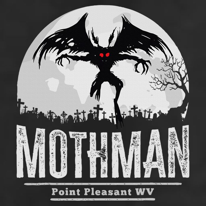 Mothman Cryptid Point Pleasant Cryptozoology Halloween 25L Jumbo Tote
