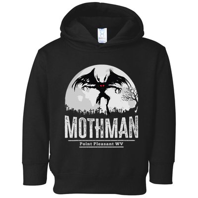 Mothman Cryptid Point Pleasant Cryptozoology Halloween Toddler Hoodie