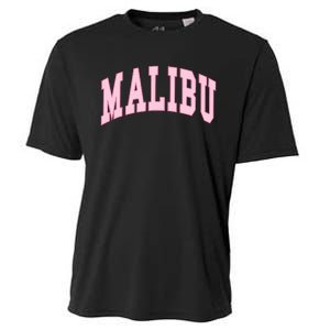 Malibu California Preppy Varsity Classic Cooling Performance Crew T-Shirt