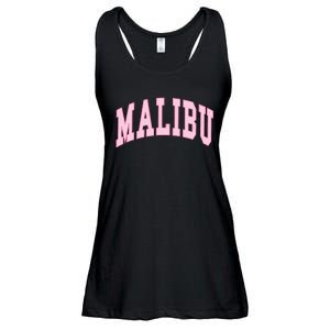 Malibu California Preppy Varsity Classic Ladies Essential Flowy Tank