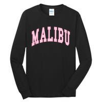 Malibu California Preppy Varsity Classic Tall Long Sleeve T-Shirt