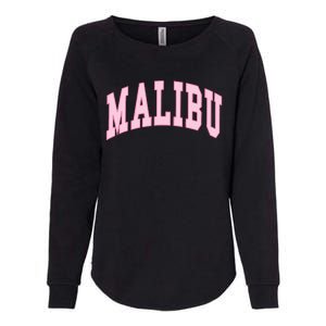 Malibu California Preppy Varsity Classic Womens California Wash Sweatshirt