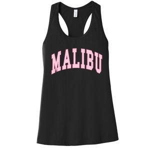 Malibu California Preppy Varsity Classic Women's Racerback Tank