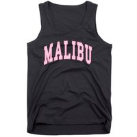 Malibu California Preppy Varsity Classic Tank Top