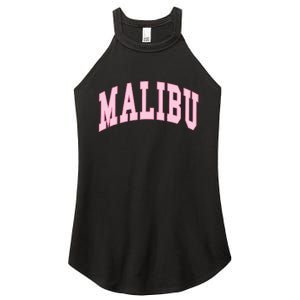 Malibu California Preppy Varsity Classic Women's Perfect Tri Rocker Tank