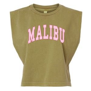 Malibu California Preppy Varsity Classic Garment-Dyed Women's Muscle Tee