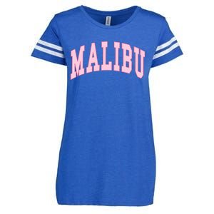 Malibu California Preppy Varsity Classic Enza Ladies Jersey Football T-Shirt