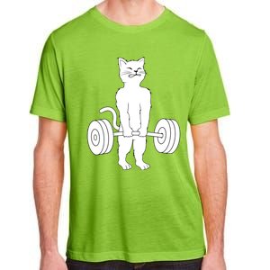 Muscle Cat Powerlifting Kitty Adult ChromaSoft Performance T-Shirt