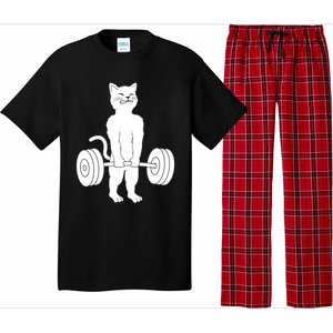 Muscle Cat Powerlifting Kitty Pajama Set