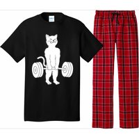 Muscle Cat Powerlifting Kitty Pajama Set