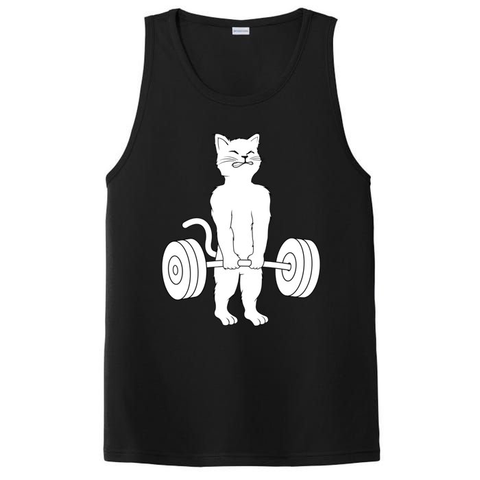 Muscle Cat Powerlifting Kitty PosiCharge Competitor Tank