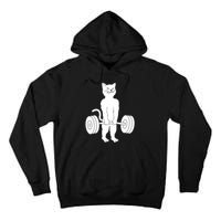 Muscle Cat Powerlifting Kitty Tall Hoodie