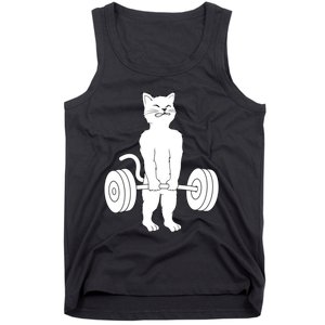 Muscle Cat Powerlifting Kitty Tank Top