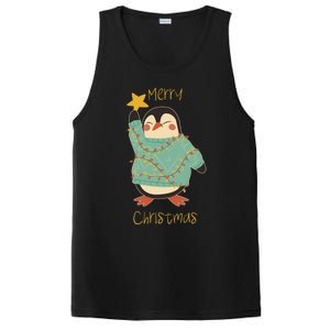 Merry Christmas Penguin Cool Gift PosiCharge Competitor Tank