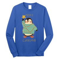 Merry Christmas Penguin Cool Gift Long Sleeve Shirt