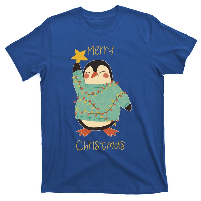 Merry Christmas Penguin Cool Gift T-Shirt