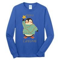 Merry Christmas Penguin Cool Gift Tall Long Sleeve T-Shirt