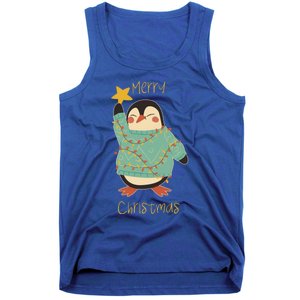 Merry Christmas Penguin Cool Gift Tank Top