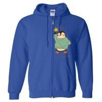 Merry Christmas Penguin Cool Gift Full Zip Hoodie