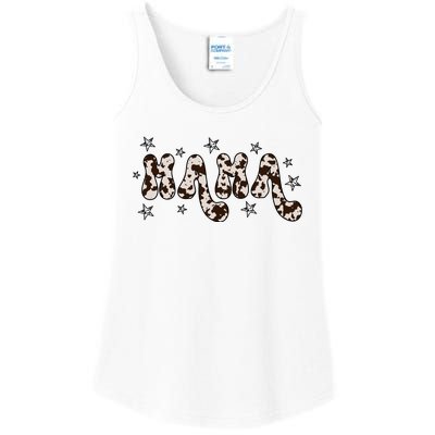 Mama Cow Print Mom Mother's Day Ladies Essential Tank