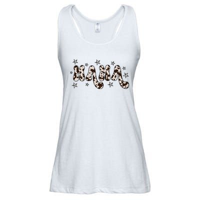 Mama Cow Print Mom Mother's Day Ladies Essential Flowy Tank