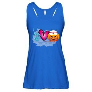 Medical Coder Peace Love Pumpkin Funny Halloween Tees Meaningful Gift Ladies Essential Flowy Tank