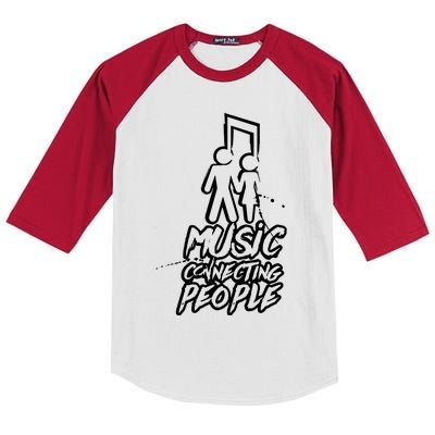 Music Connecting People Kids Colorblock Raglan Jersey