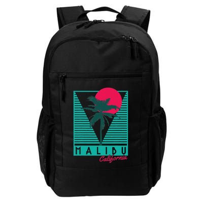 Malibu California Palm Trees Surf Vintage Retro Backpack