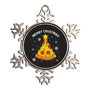 Merry Crustmas Pizza Christmas Tree Xmas Gifts Metallic Star Ornament