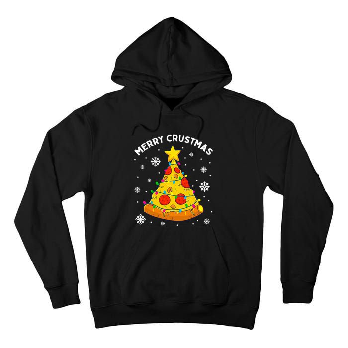 Merry Crustmas Pizza Christmas Tree Xmas Gifts Tall Hoodie