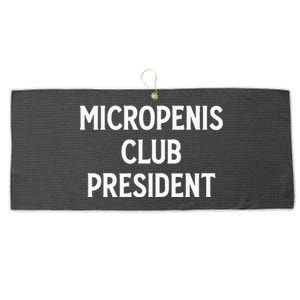 Micropenis Club President Funny Meme Sarcastic Stupid Cringe Large Microfiber Waffle Golf Towel