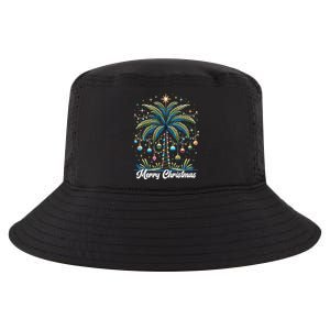 Merry Christmas Palm Tree Lights Ornats Star Tropical Meaningful Gift Cool Comfort Performance Bucket Hat