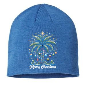 Merry Christmas Palm Tree Lights Ornats Star Tropical Meaningful Gift Sustainable Beanie