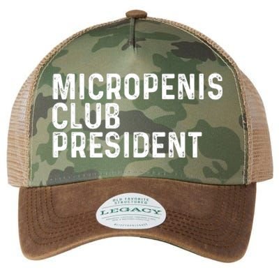 Micropenis Club President Funny Meme Sarcastic Stupid Cringe Legacy Tie Dye Trucker Hat