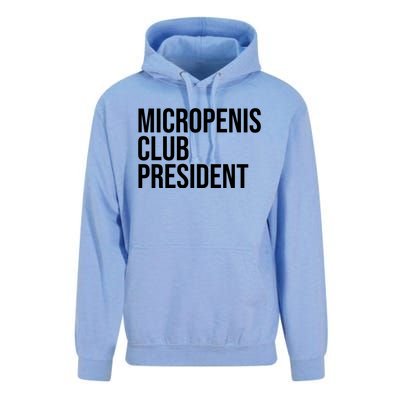 Micropenis Club President Funny Meme Sarcastic Stupid Cringe Unisex Surf Hoodie