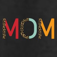 Mom Cheetah Print Cute Gift 7 Panel Mesh Trucker Snapback Hat
