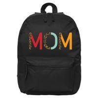 Mom Cheetah Print Cute Gift 16 in Basic Backpack