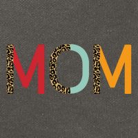 Mom Cheetah Print Cute Gift Cotton Canvas Backpack