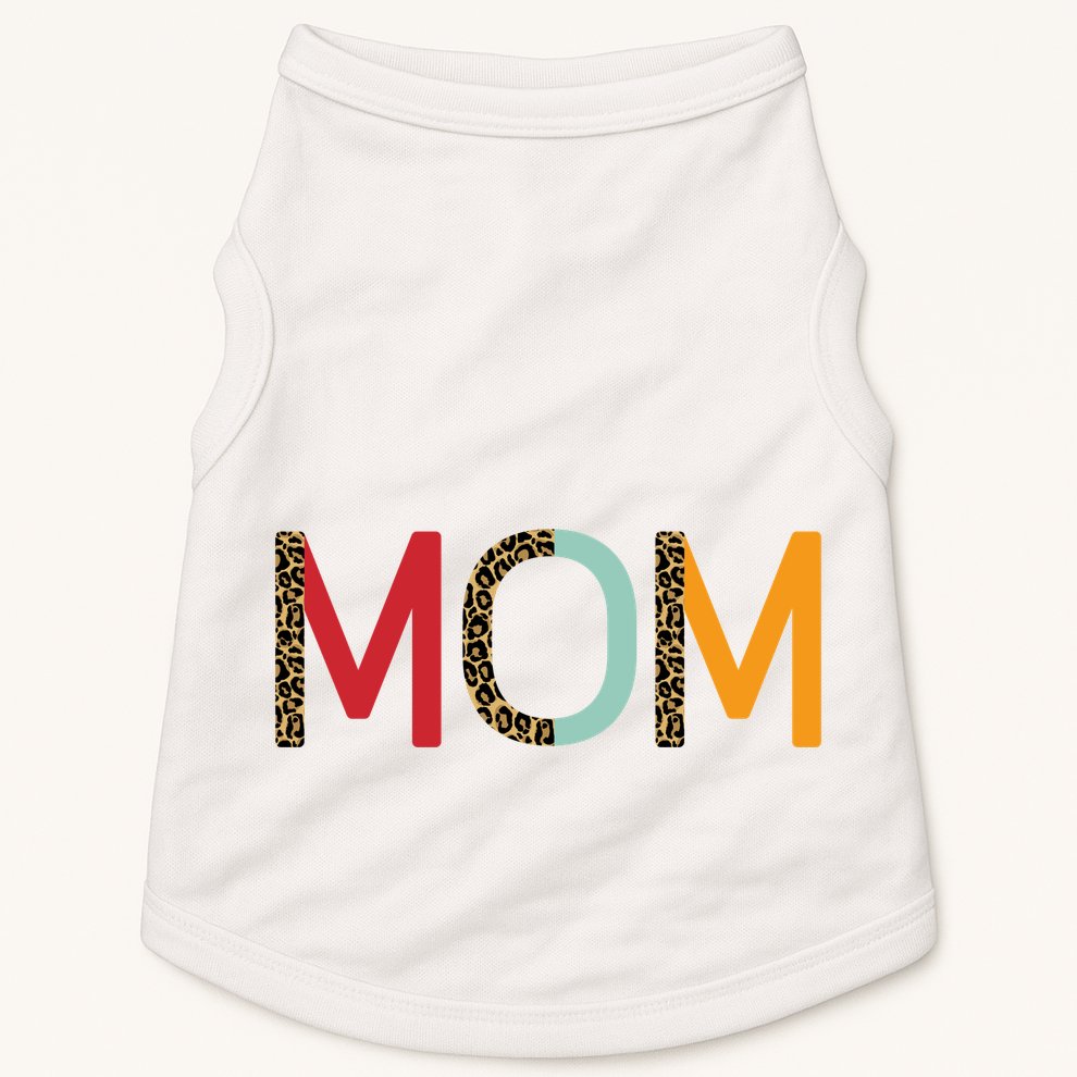 Mom Cheetah Print Cute Gift Doggie Tank