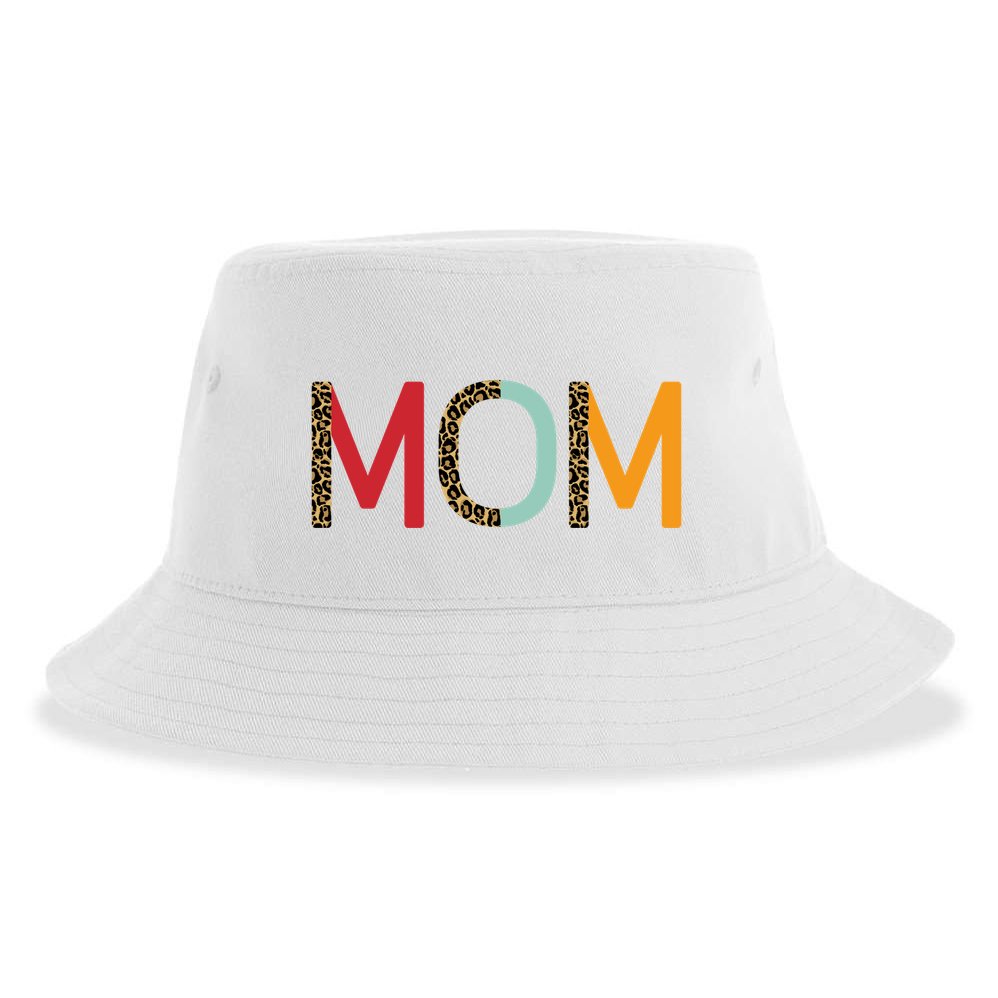 Mom Cheetah Print Cute Gift Sustainable Bucket Hat