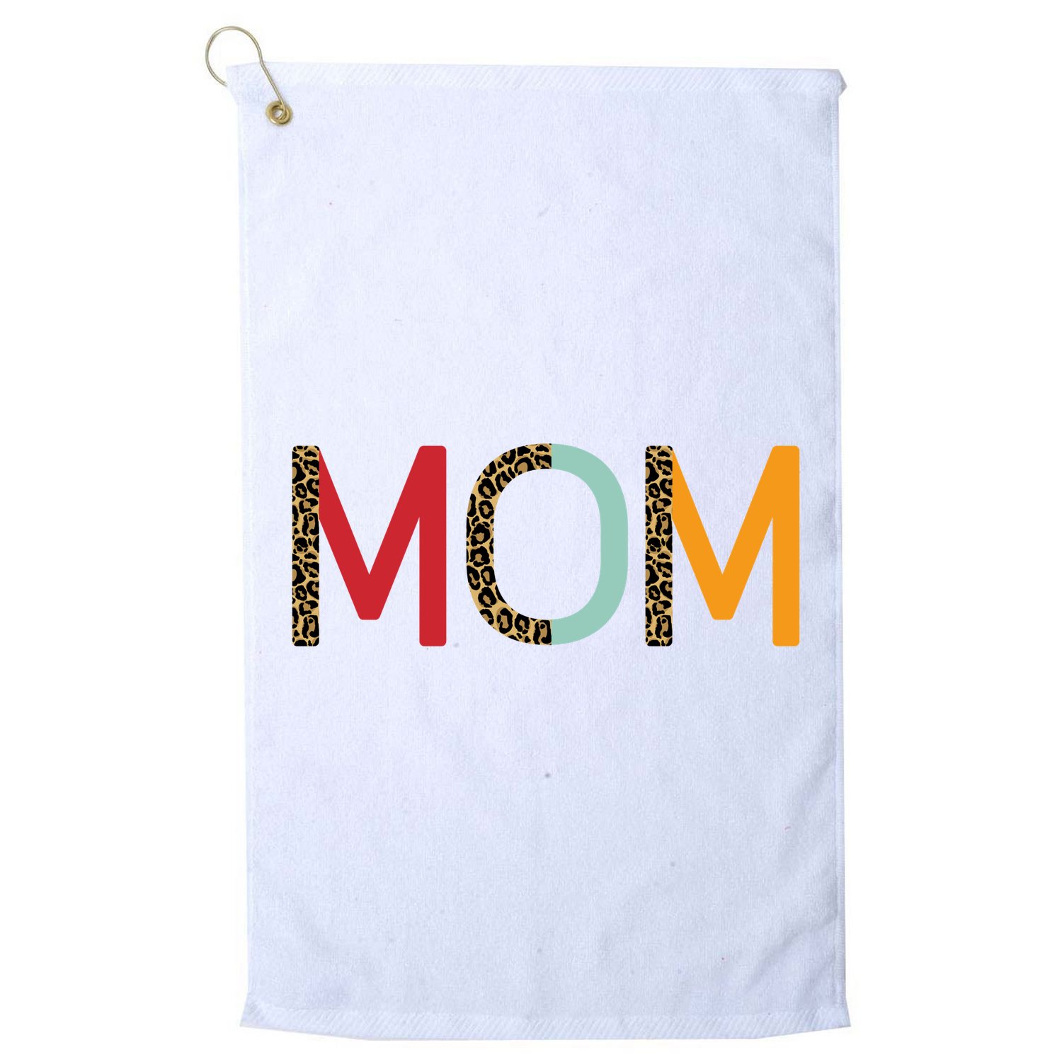 Mom Cheetah Print Cute Gift Golf Towel