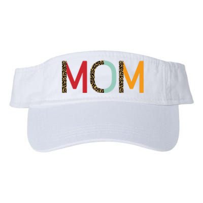 Mom Cheetah Print Cute Gift Valucap Bio-Washed Visor