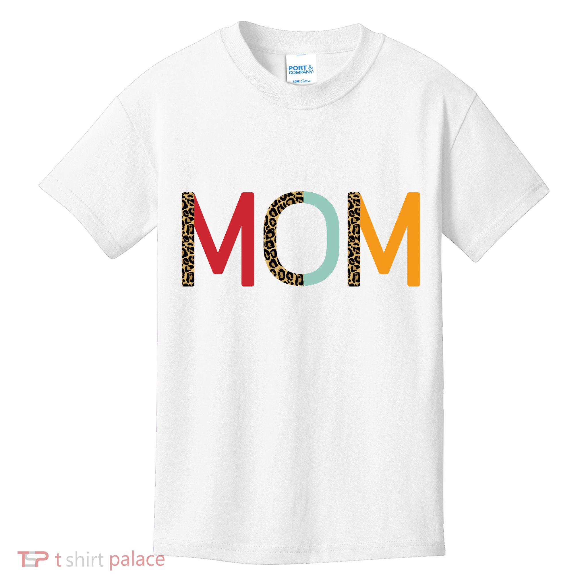Mom Cheetah Print Cute Gift Kids T-Shirt