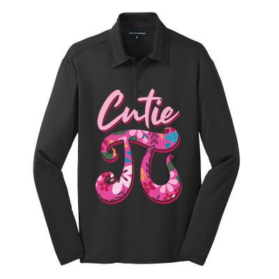 Mathematician Cutie Pi Math Pi Symbol Pi Day Gift Silk Touch Performance Long Sleeve Polo