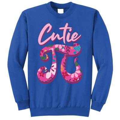 Mathematician Cutie Pi Math Pi Symbol Pi Day Gift Tall Sweatshirt