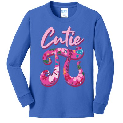 Mathematician Cutie Pi Math Pi Symbol Pi Day Gift Kids Long Sleeve Shirt