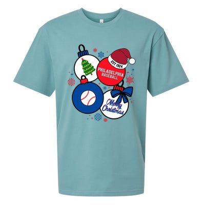 Merry Christmas Philadelphia Baseball Est 1924 Sueded Cloud Jersey T-Shirt