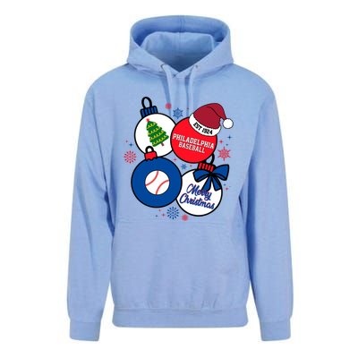 Merry Christmas Philadelphia Baseball Est 1924 Unisex Surf Hoodie