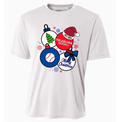 Merry Christmas Philadelphia Baseball Est 1924 Cooling Performance Crew T-Shirt