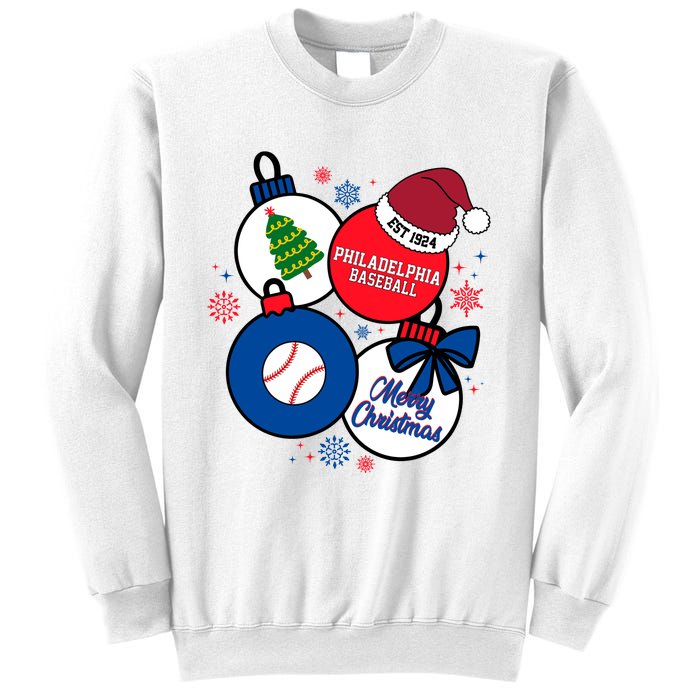 Merry Christmas Philadelphia Baseball Est 1924 Sweatshirt